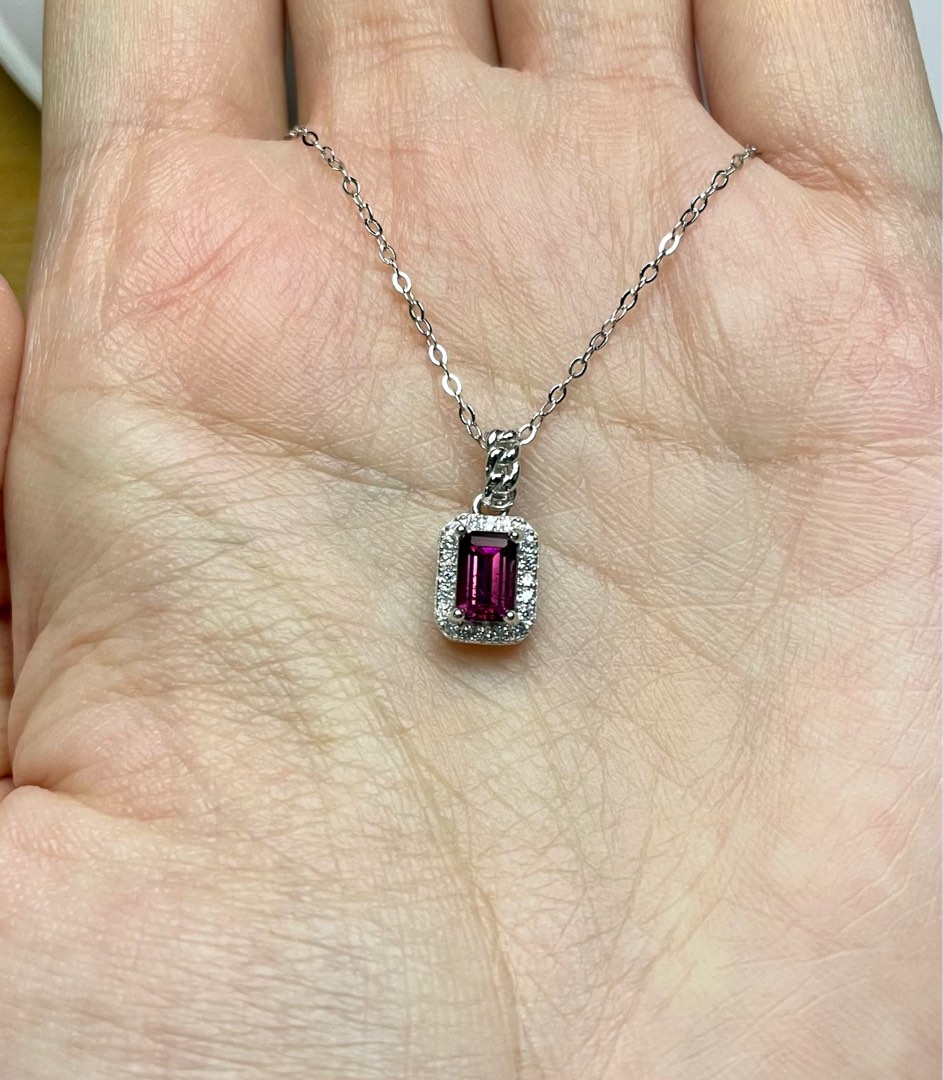 Purple garnet new arrivals necklace