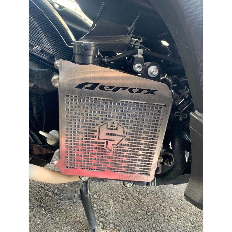 Radiator cover stainless steel yamaha aerox/nvx, Motorcycles ...