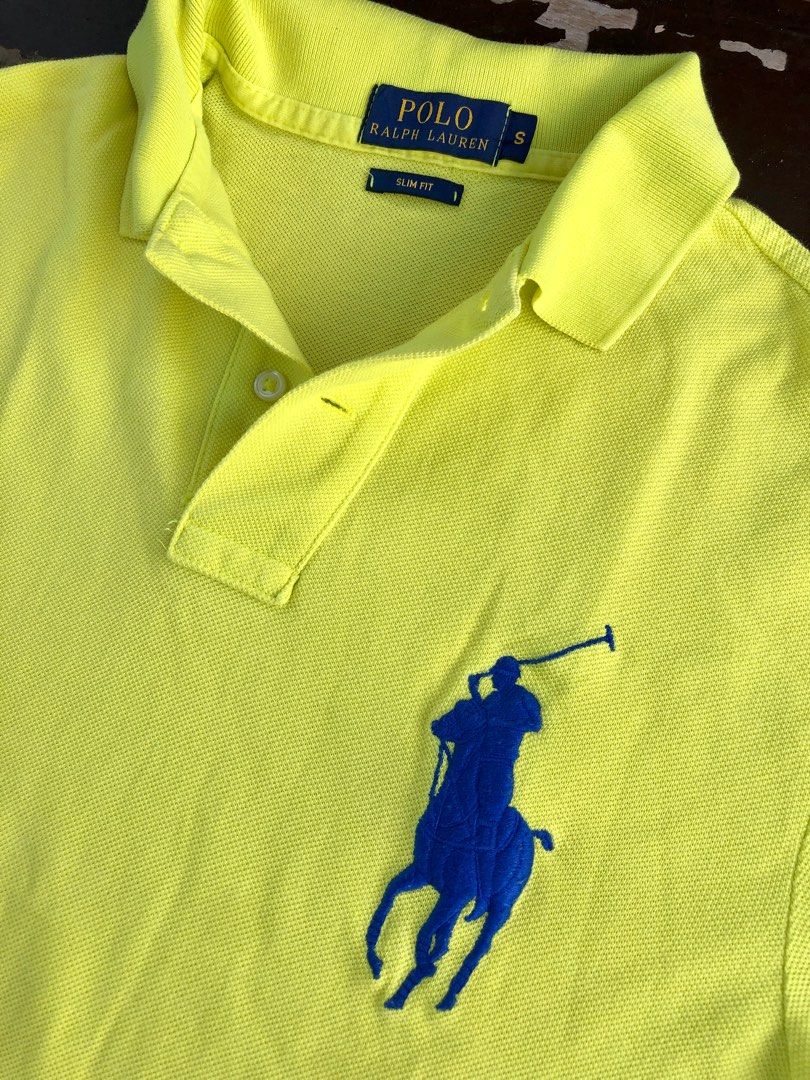 Green and yellow ralph lauren polo discount