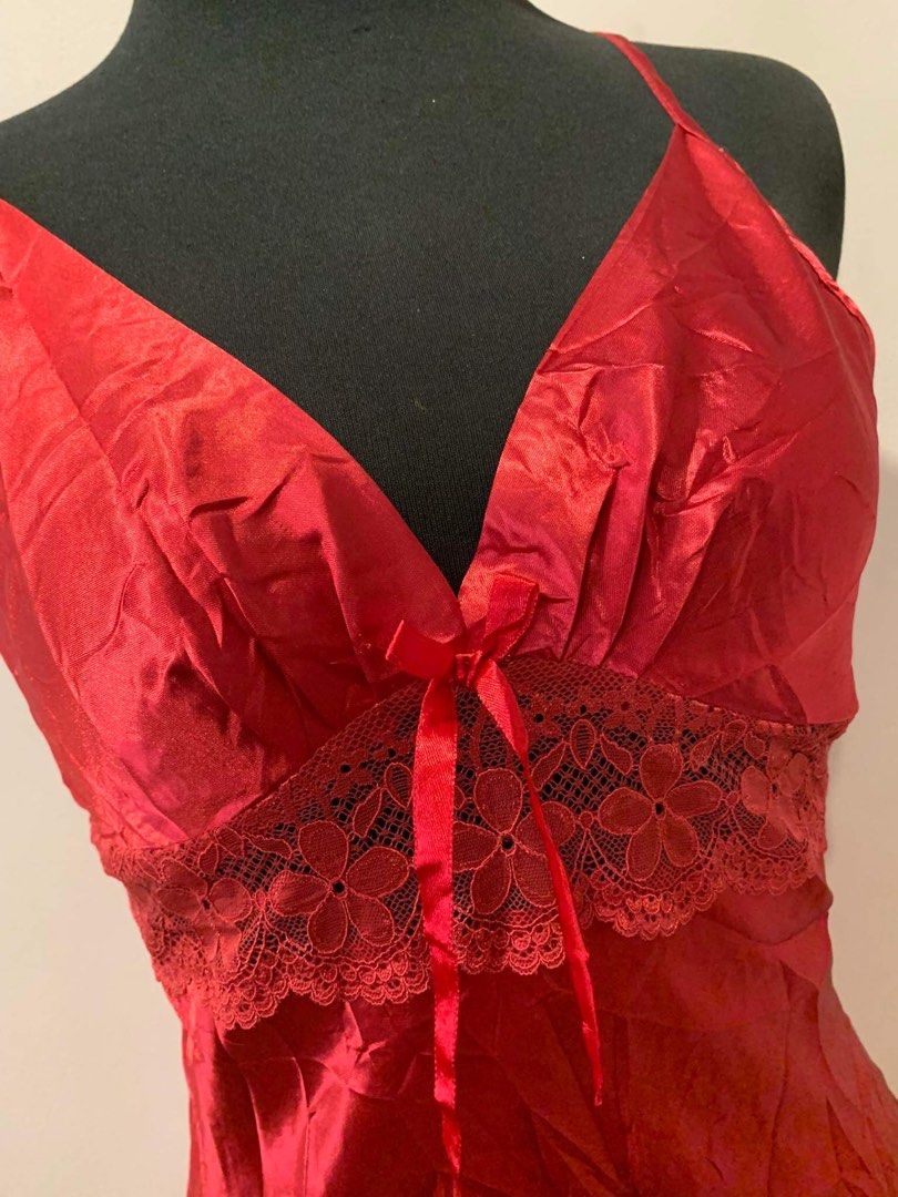 Red sleep dress, Women's Fashion, Dresses & Sets, Dresses on Carousell