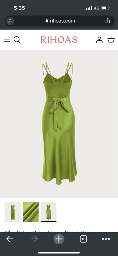 Rihoas green satin criss cross cami dress, Women's Fashion, Dresses & Sets, Dresses on Carousell Rihoas green satin criss cross cami dress, Women's Fashion, Dresses & Sets, Dresses on Carousell