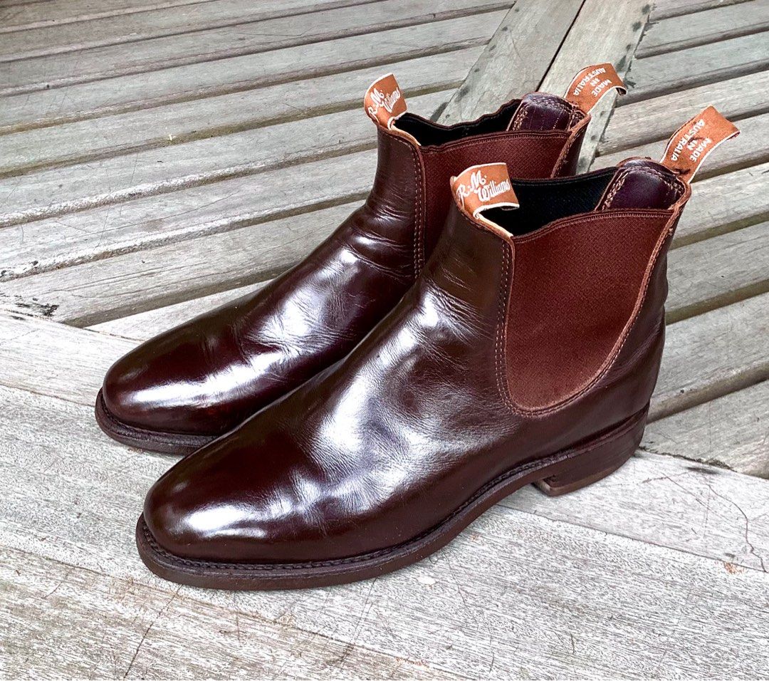 RM Williams Brown Leather Chelsea Boots UK7.5 US8.5 EU41.5