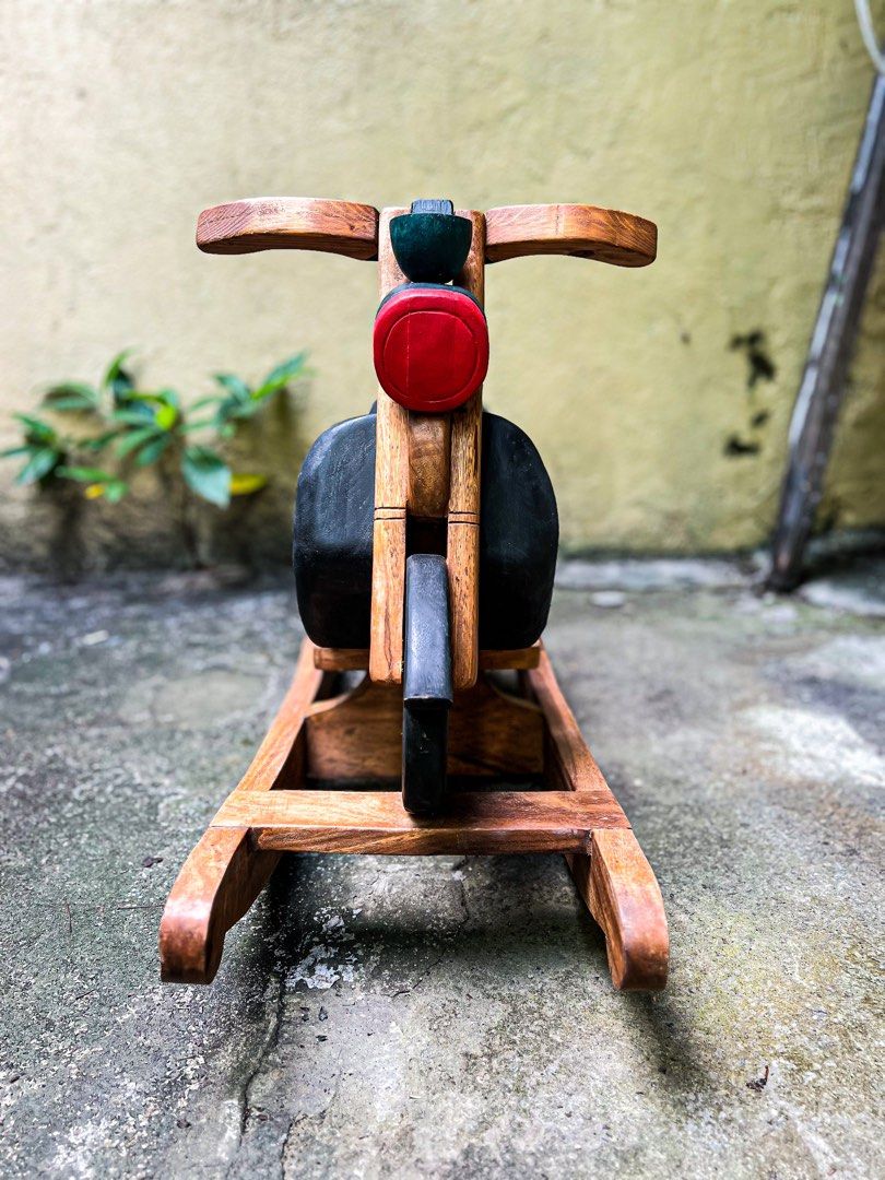 Rocking Vespa wooden scooter, Hobbies & Toys, Stationary & Craft ...
