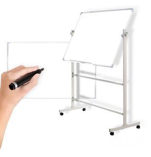 [SALE] Standing Magnetic Movable White Board/WhiteBoard/Bulleting Board/Notice Board/360° Movable Wheels