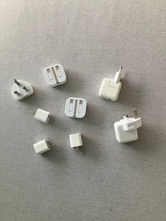 Set of original apple chargers