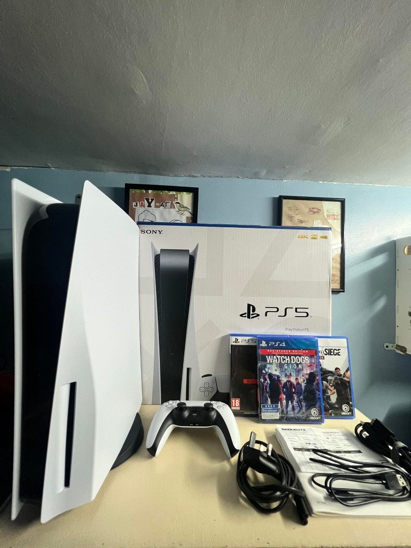 Sony Playstation 5 / PS5 Console Disc with 3 Physical Games and ...