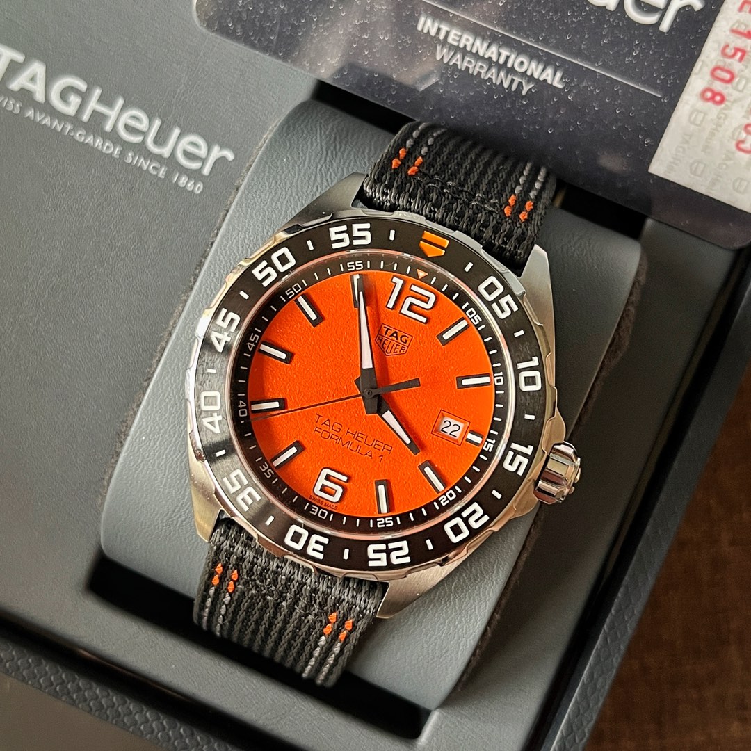 Tag heuer formula 1 orange face 2025