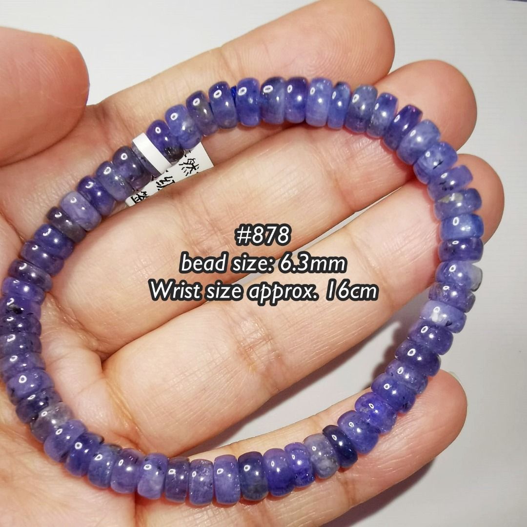 Tanzanite Bracelet Abacus Shaped Bead 878 908