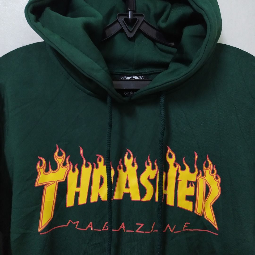 Thrasher Green Hoodie Jacket Men s Fashion Coats Jackets and