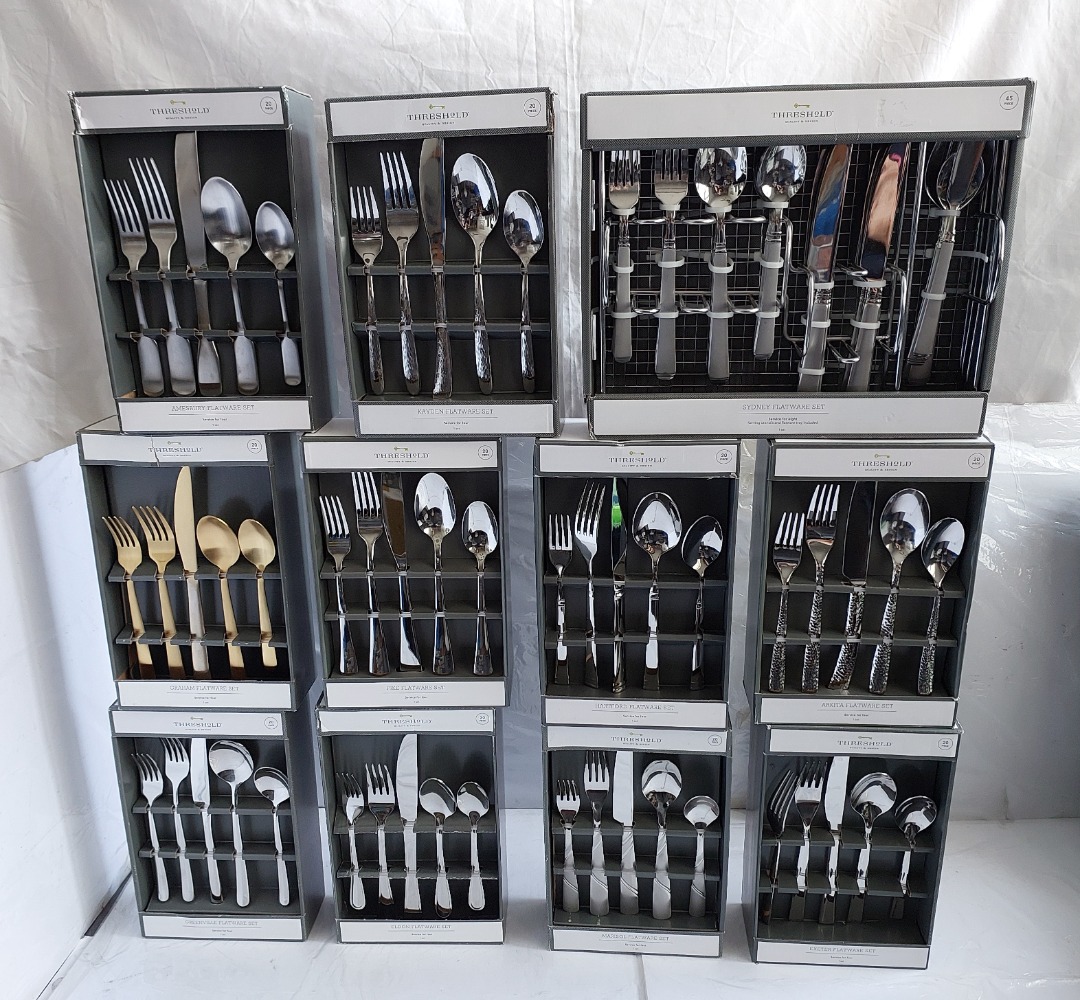 Threshold Flatware Silverware Set 20PC or 45PC Assorted NewUSA