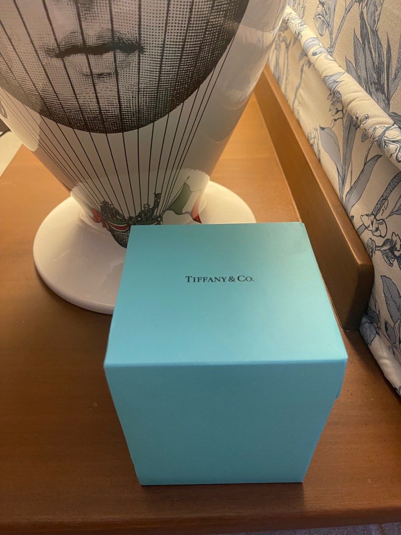 NEW Tiffany co engagement ring in blue box snow globe from Japan