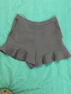 Topshop frill violet shorts