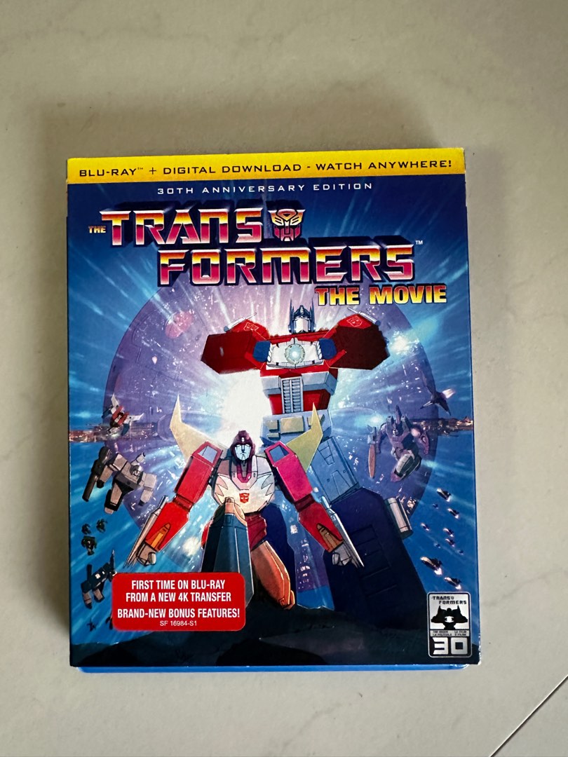 Transformers the Movie (1986) Blu Ray, Hobbies & Toys, Music & Media