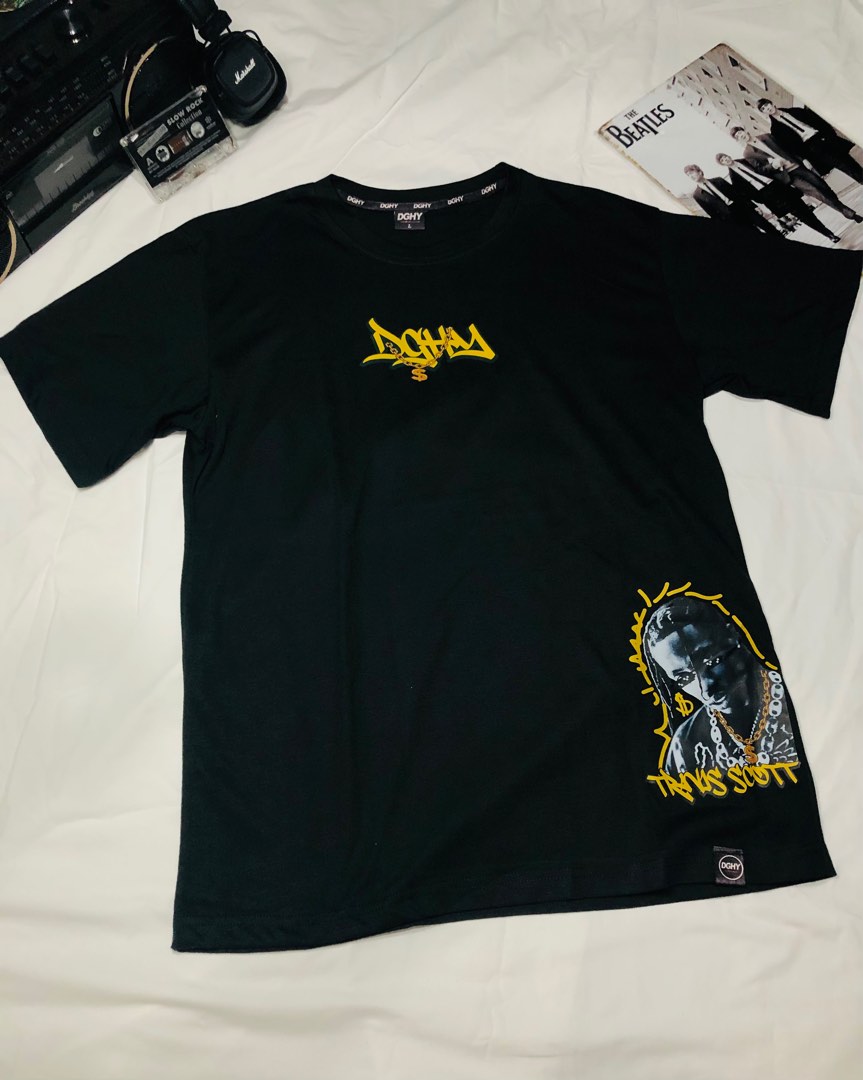 Travis Scott Tshirt, Men's Fashion, Tops & Sets, Tshirts & Polo Shirts