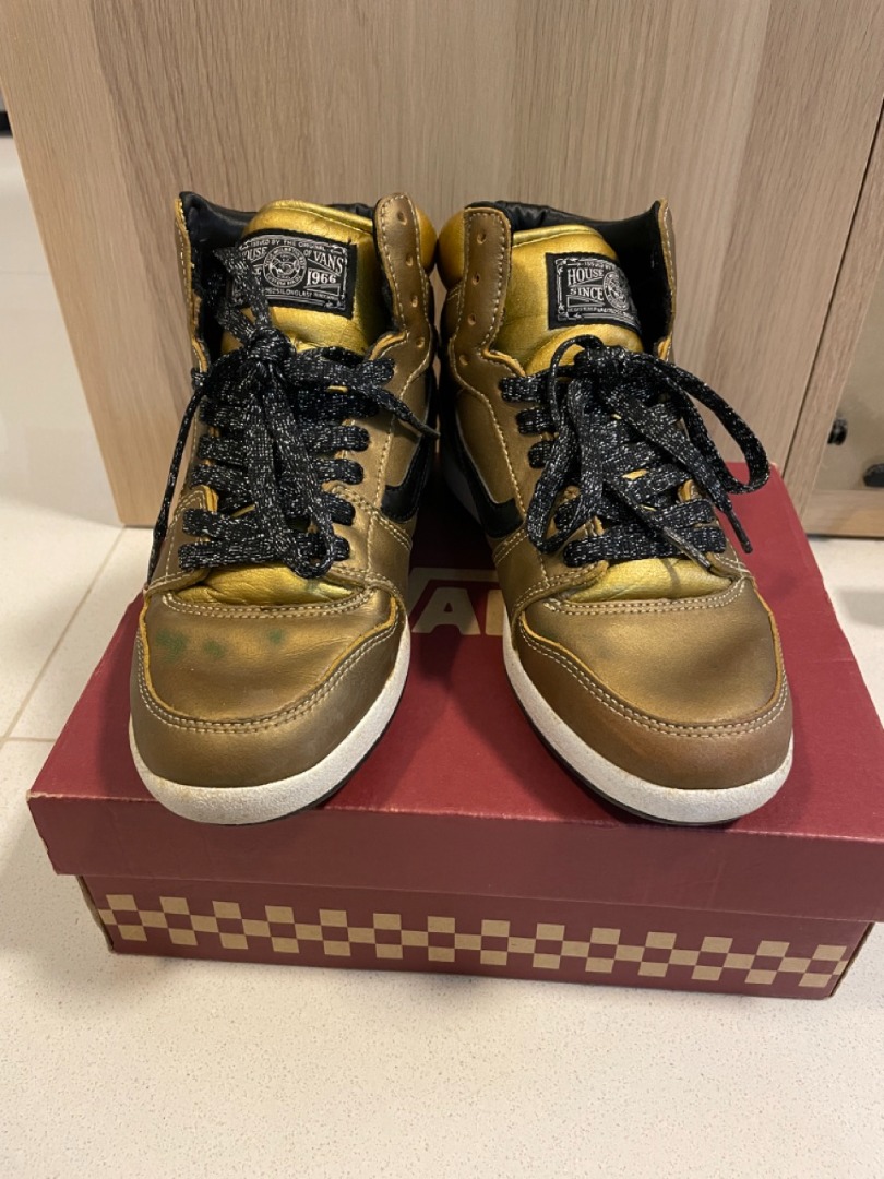 Vans Womens Sneakers High Top V2041 DNC Resolution Gold Women s Fashion Footwear Sneakers on Carousell
