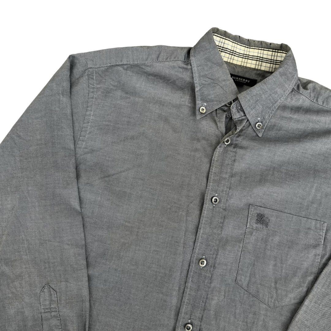 Burberry shirt gray shop