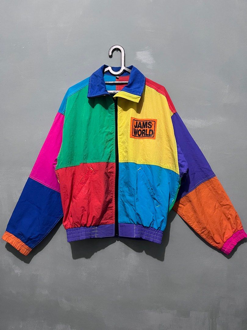 VINTAGE JAMS WORLD COLORBLOCK JACKET BY JAMS WORLD, Fesyen Pria