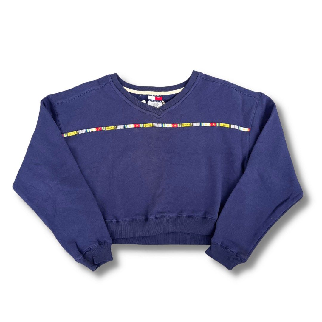 Tommy hilfiger crop sweater hot sale