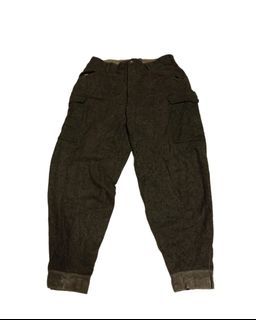 Vintage WW2 1941 Swedish Wool Army Military Pants