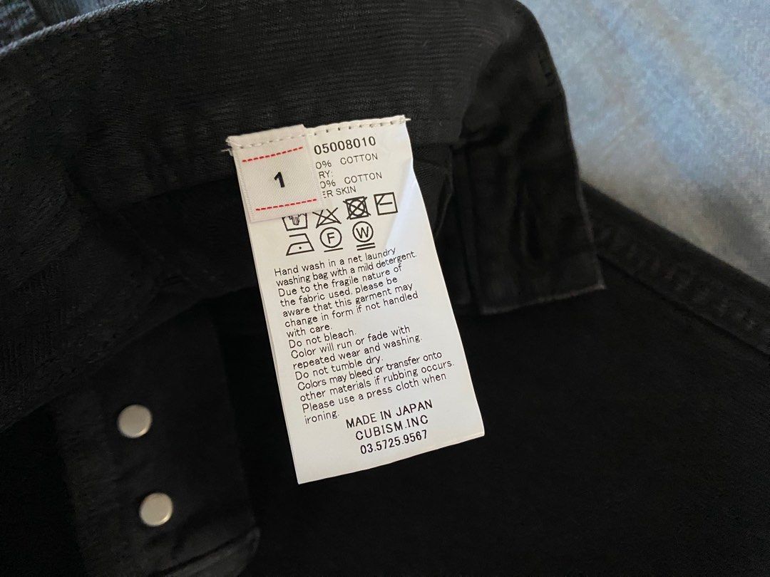 Visvim FLUXUS 10 (DRY PIQUE) BLACK Size 1, 名牌, 服裝- Carousell