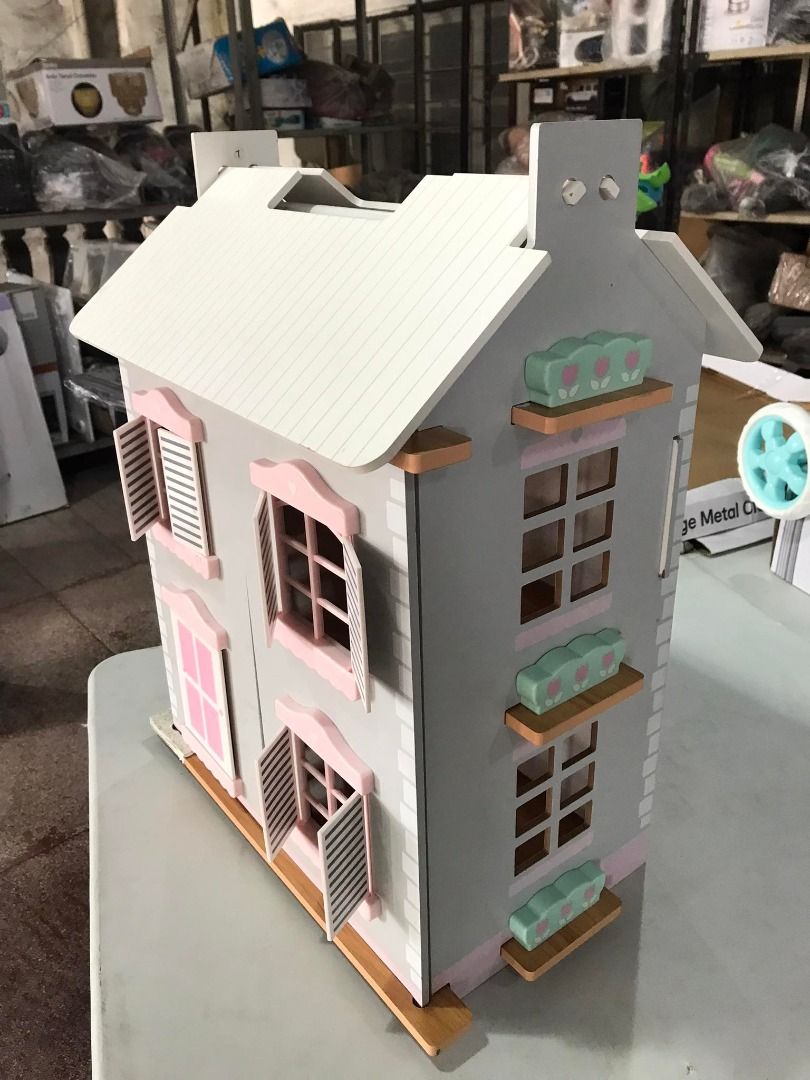Wooden Mini Doll House with Furnitures, Hobbies & Toys, Toys & Games on Carousell