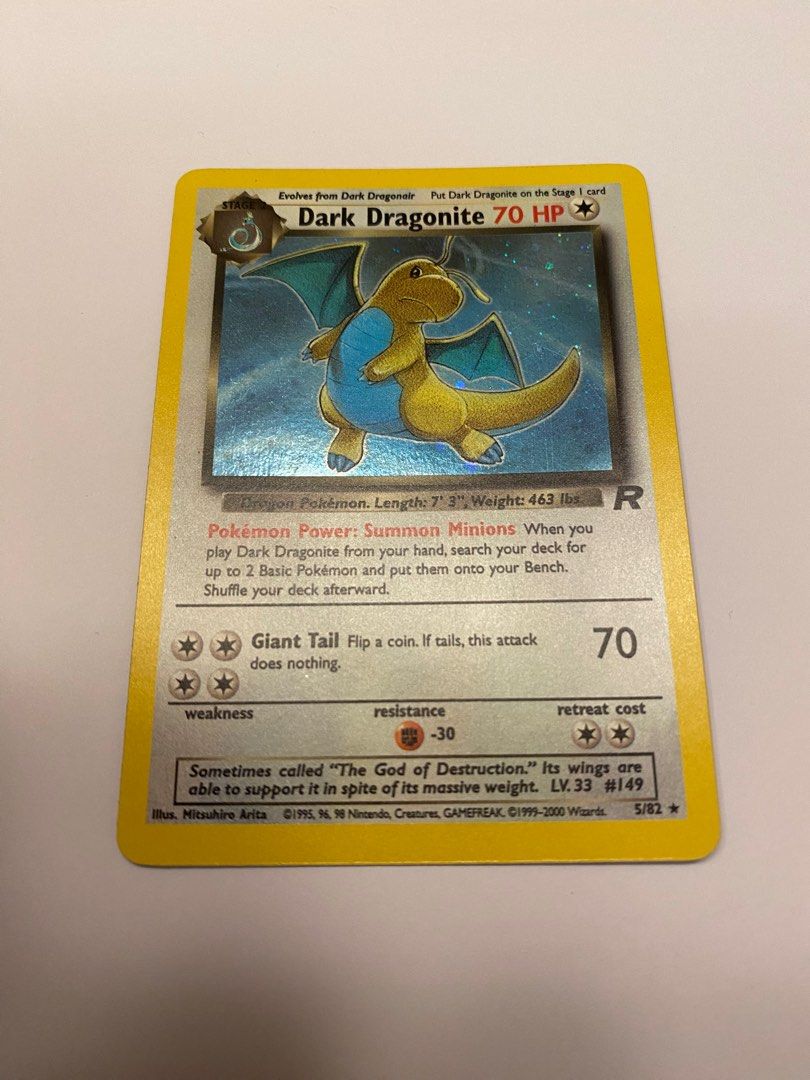 WTS Vintage Pokemon Cards Dark Dragonite 5/82 Holo, Hobbies & Toys, Memorabilia & Collectibles, Vintage Collectibles on Carousell WTS Vintage Pokemon Cards Dark Dragonite 5/82 Holo, Hobbies & Toys, Memorabilia & Collectibles, Vintage Collectibles on Carousell