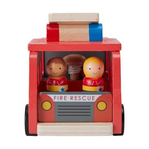 Kmart wooden top fire station