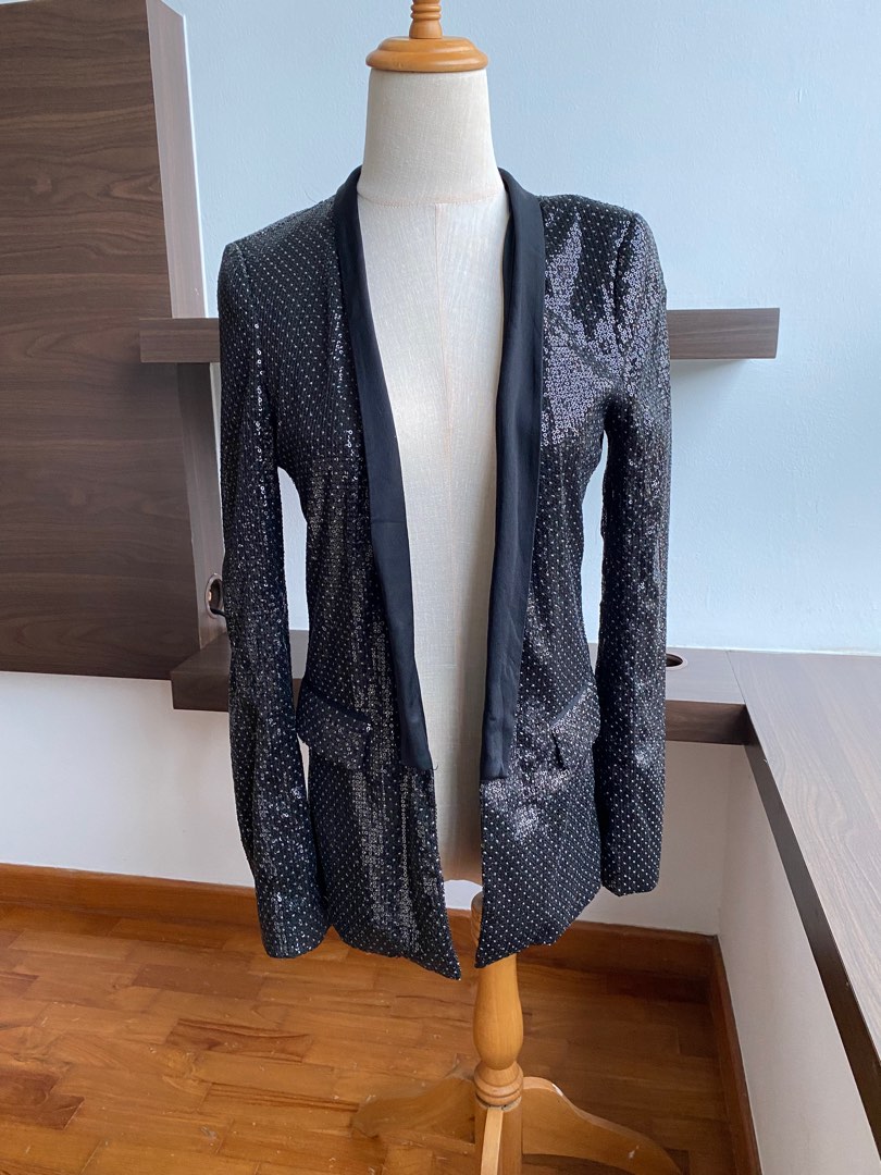 Glitter best sale blazer zara