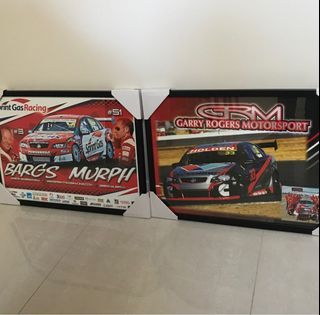(2) Motor Sports Picture Frames ♦️♦️ONLY ..$60.00 EACH♦️♦️