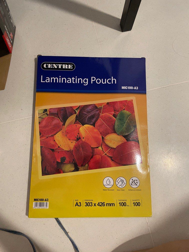 A3 Laminating Pouch, Hobbies & Toys, Stationery & Craft, Stationery & School Supplies on Carousell