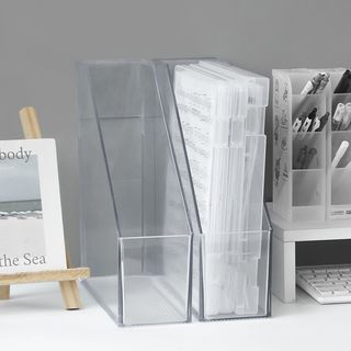 Acrylic Transparent Desk File Organizer with Wheels