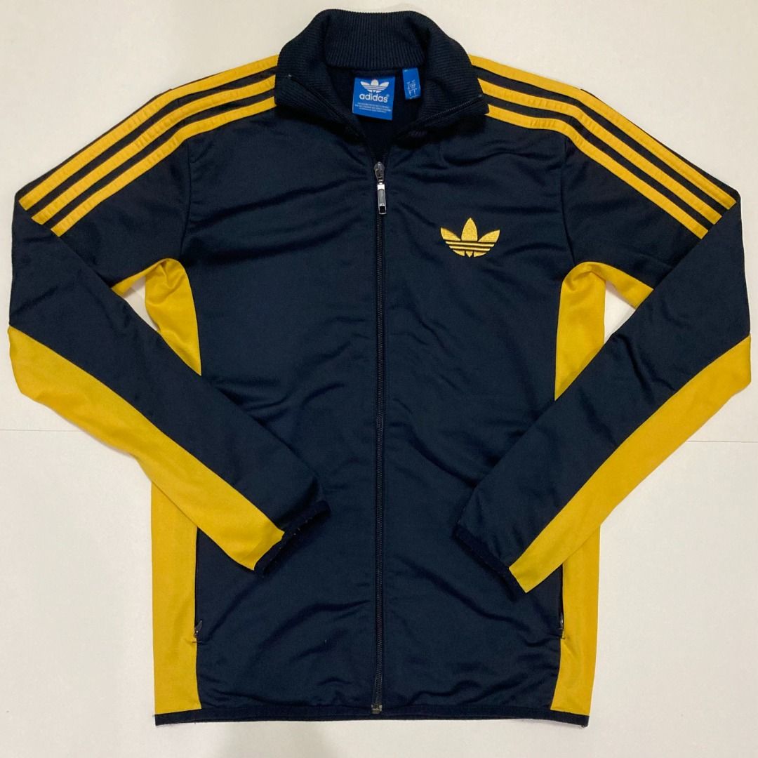 Adidas originals jacket yellow sales