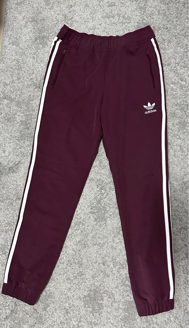 Maroon adidas pants womens cheap