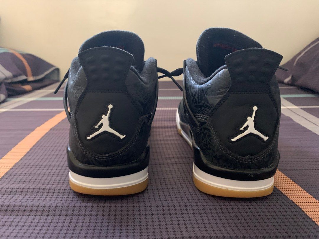 mens retro 4 black