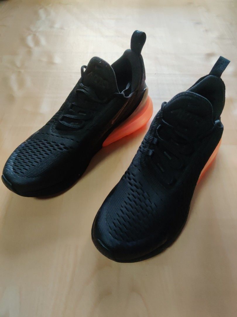 Nike air max 27 black hot punch store