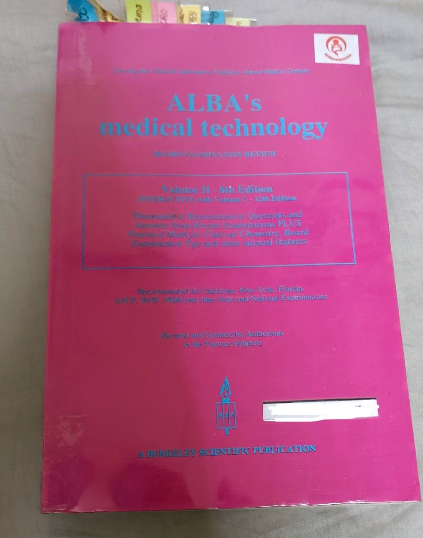 ALBA's Medical Technology Reviewer (2 Volumes), Hobbies & Toys, Books