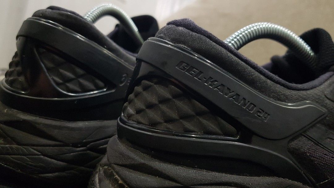 Asics Gel Kayano 24 Triple Black 8.5uk Kondisi Padu Men s