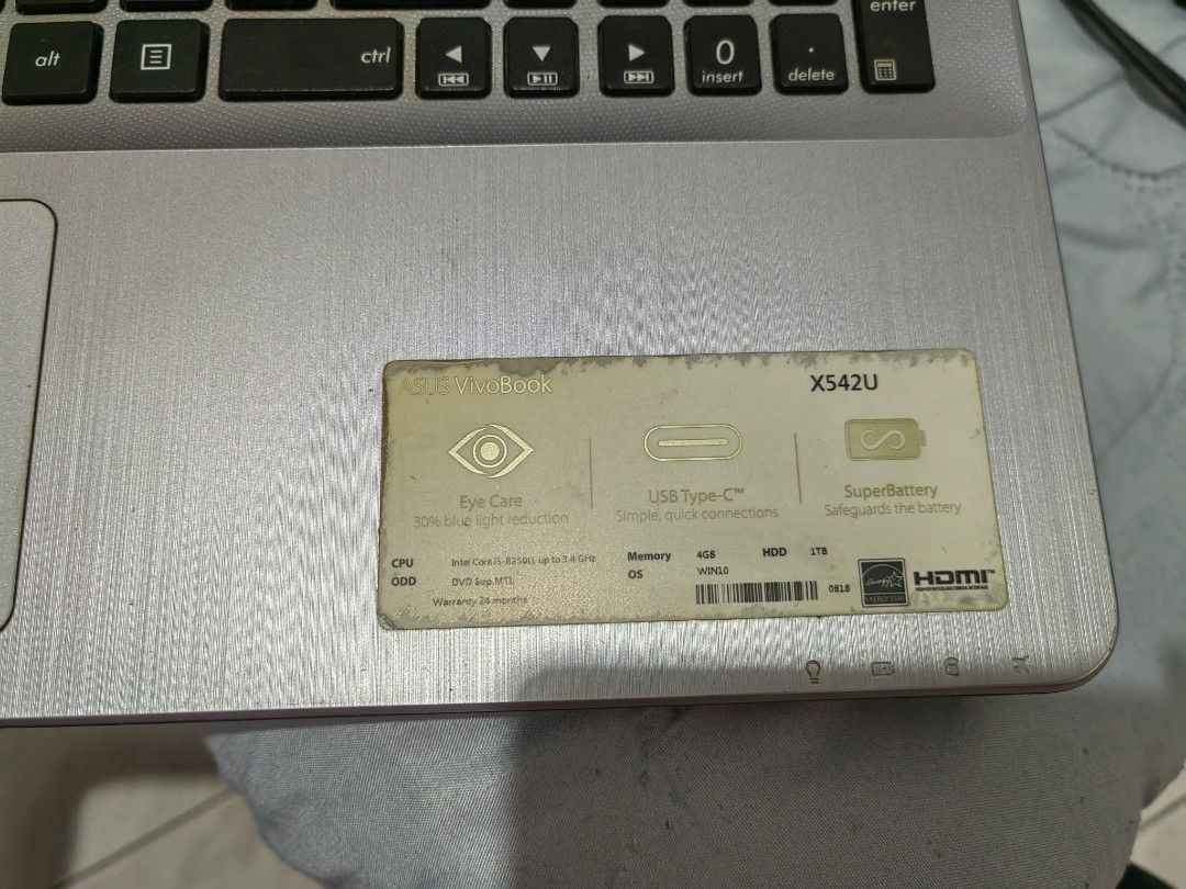 Asus X542U, Computers & Tech, Laptops & Notebooks on Carousell