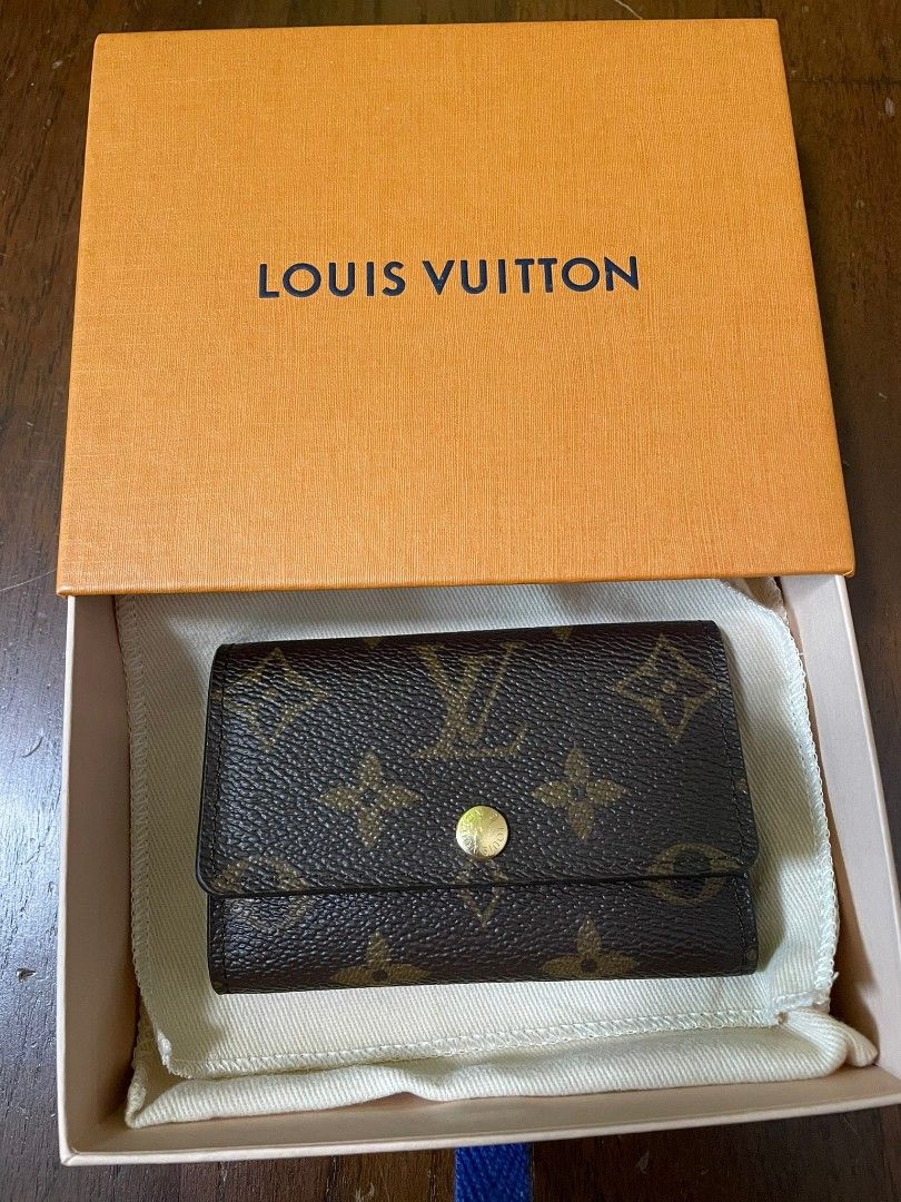 Authentic Louis Vuitton 6 Key Holder Monogram Canvas SLG