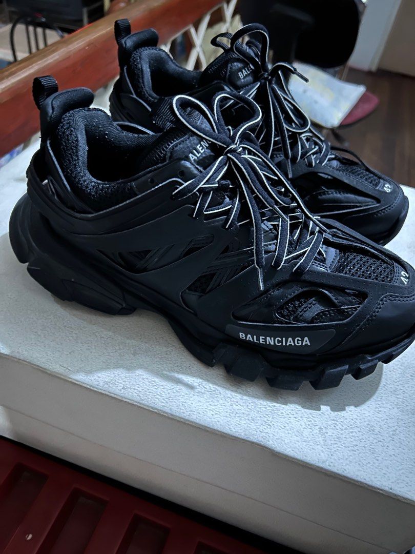 balenciaga track triple black