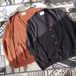 BANANA CLUB Knit Shirt 針織外套 焦糖色 L