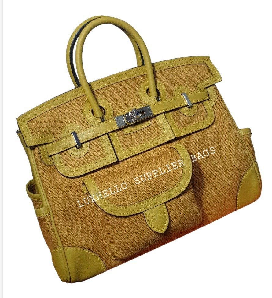 Birkin 35 Cargo Gold, silver hardware. - The Luxury Flavor