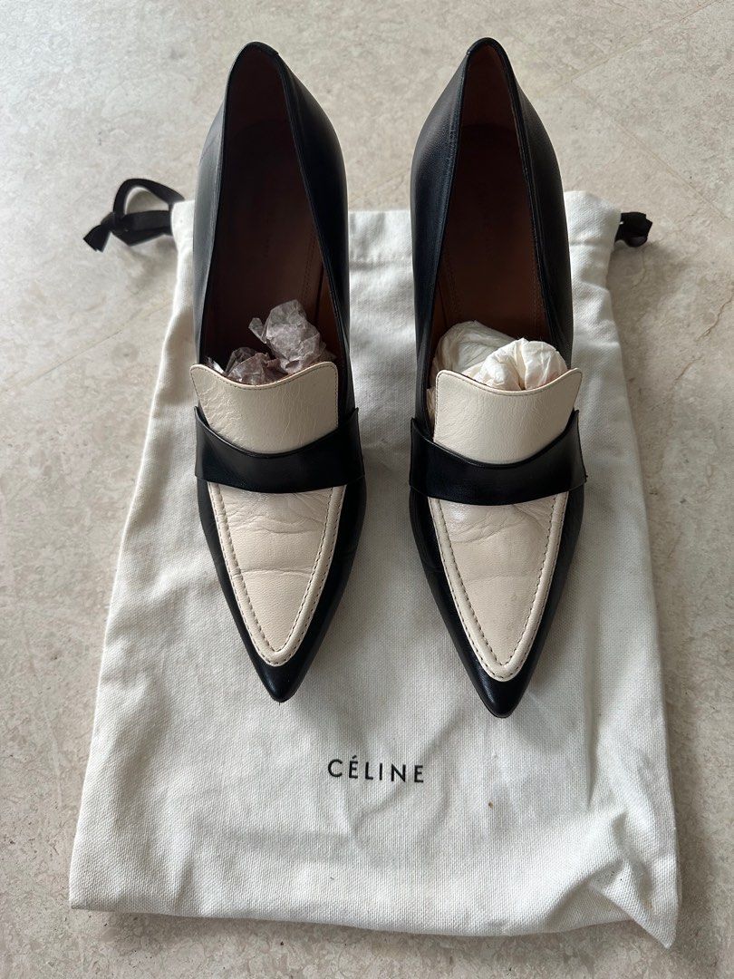 Black White Celine High Heels Women s Fashion Footwear Heels