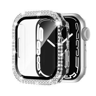 Bling Shiny Crystals Full Protection Clear Cover With Screen Protector For Apple Watch