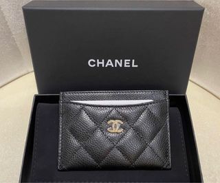 🔥Rare🔥BNIB chanel cavair flat card holder LGHW