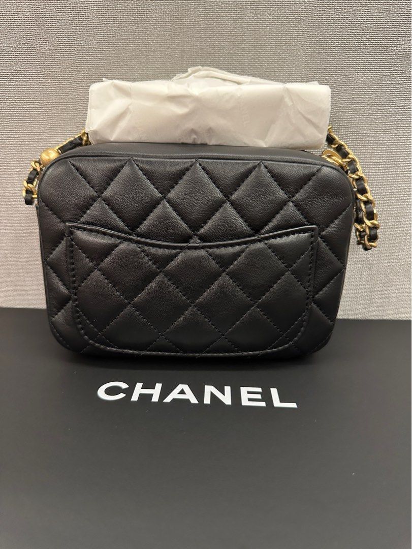 Chanel Matte Caviar Leather Coco Tassel Mini Camera Bag, Chanel Handbags