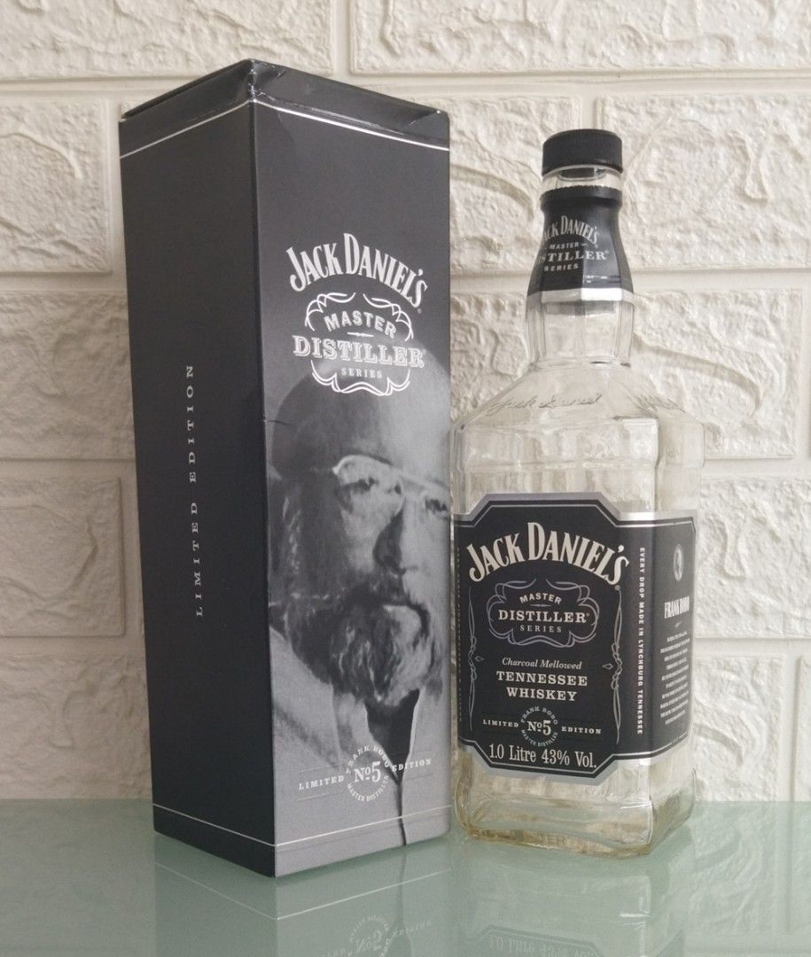 Botol bekas Jack Daniels No. 5 Limited edition 1 Liter, Antik, Pajangan