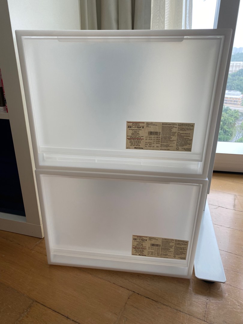 Brand new Muji storage box, Furniture & Home Living, Furniture, Shelves