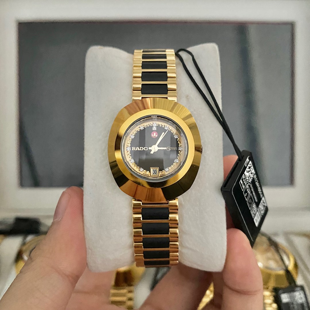 Brandnew Rado Diastar Black Gold Ladies Women s Fashion