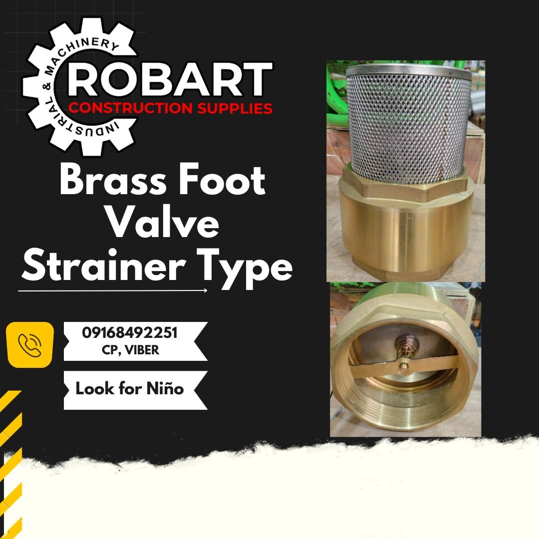 Brass Foot Valve Strainer Type, Commercial & Industrial, Construction